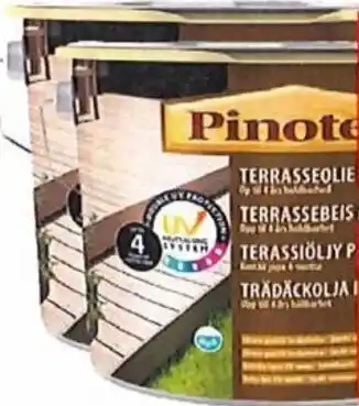 Farveland Pinotex Terrasseolie Vandbaseret 5 ltr. tilbud