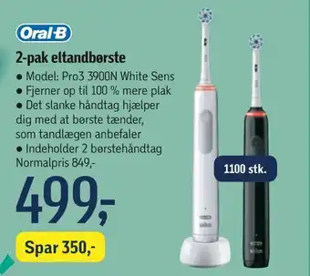 Føtex 2-pak eltandbørste tilbud