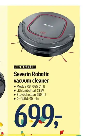 Føtex Severin Robotic vacuum cleaner tilbud