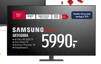 Føtex SAMSUNG Qe55q80a tilbud