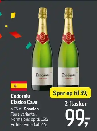 Føtex Codorniu Clasico Cava tilbud
