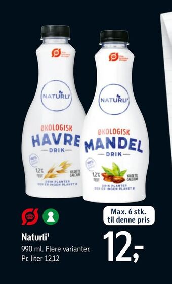 Føtex Naturli' tilbud