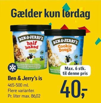 Føtex Ben & Jerry's is tilbud