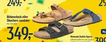 Føtex Birkenstock eller Skechers sandaler tilbud
