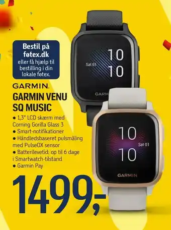 Føtex Garmin venu sq music tilbud