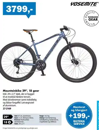 Mountainbike 29", 18 gear