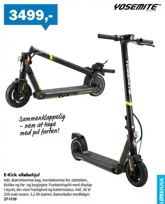 E-Kick elløbehjul