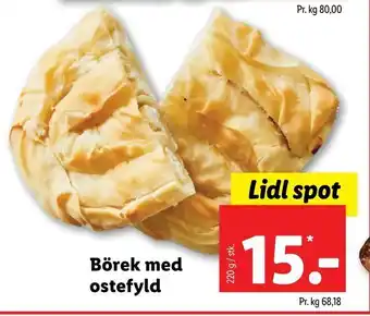 Börek med ostefyld