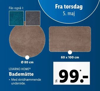 Lidl Bademåtte tilbud