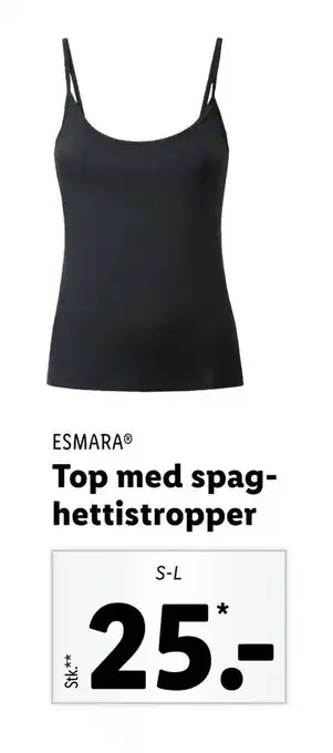 Lidl Top med spaghettistropper tilbud
