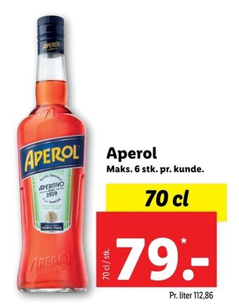 Lidl Aperol tilbud