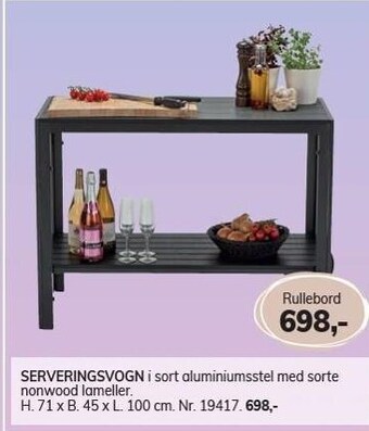 Daells Bolighus Serveringsvogn tilbud