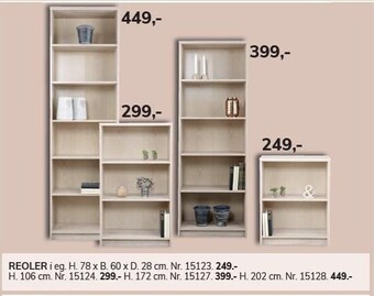 Daells Bolighus Reoler tilbud