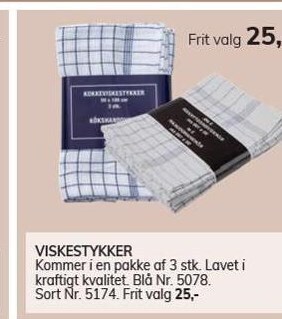 Daells Bolighus Viskestykker tilbud