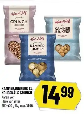 Løvbjerg Kammerjunkere el. Koldskåls crunch tilbud