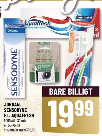 Løvbjerg Jordan, Sensodyne el. Aquafresh tilbud