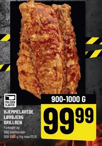 Løvbjerg Hjemmelavede Løvbjerg grillben tilbud
