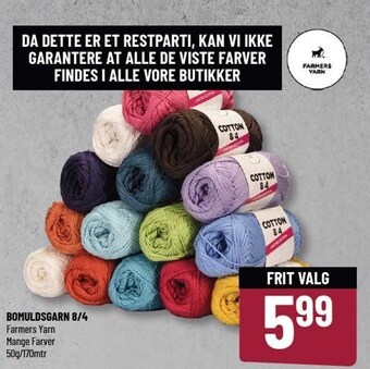 Løvbjerg Bomuldsgarn 8/4 tilbud