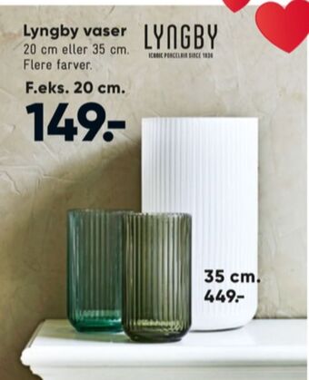 Bilka Lyngby porcelæn vase tilbud