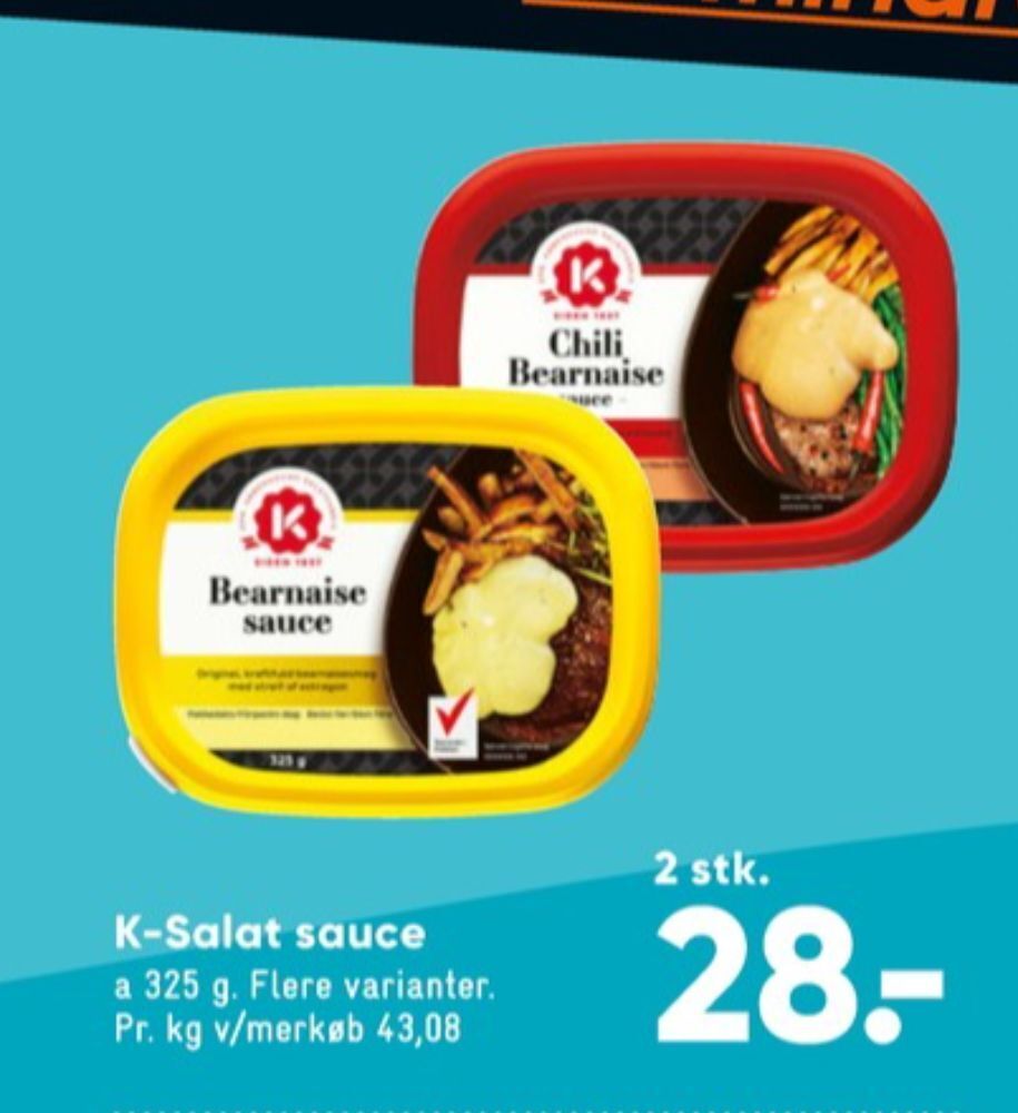 Knorr sauce flydende tilbud hos Bilka