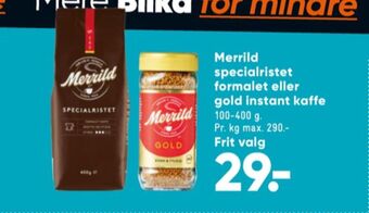 Bilka Specialristet kaffe formalet tilbud