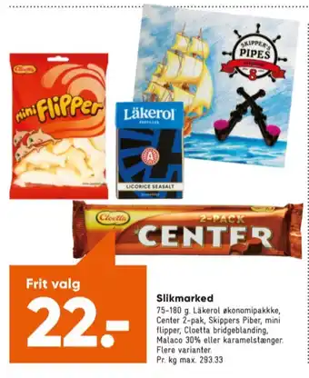 Bilka Skippers pipes lakrids tilbud