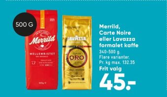 Bilka Mellemristet kaffe formalet tilbud