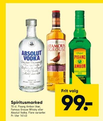 Bilka Absolut vodka tilbud