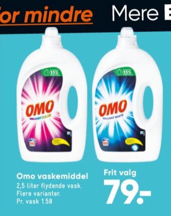 Bilka Omo vaskemiddel-flydende tilbud