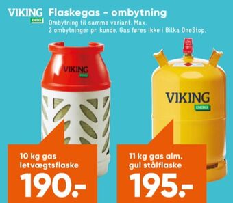 Bilka Viking energi gasflaske tilbud