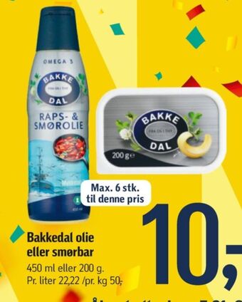 Føtex Bakkedal smørbar tilbud