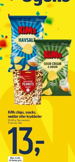 Føtex Kims chips tilbud