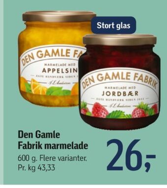 Føtex Den gamle fabrik marmelade tilbud