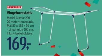 Føtex Leifheit tørrestativ tilbud