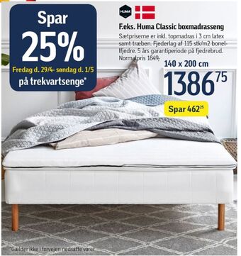 Føtex Huma boxmadras tilbud