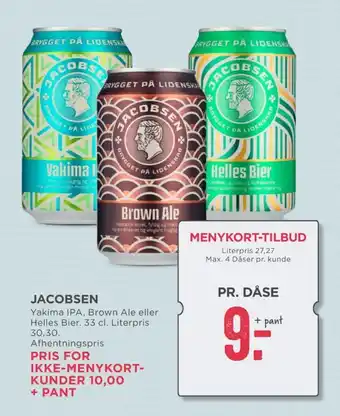 MENY Jacobsen specialøl tilbud