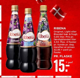MENY Ribena konc. frugtsaft tilbud