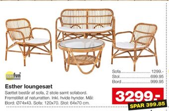 Bauhaus Sunfun havemøbelsæt tilbud