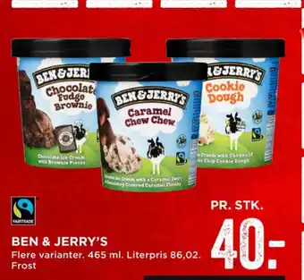 MENY Ben & jerrys is tilbud