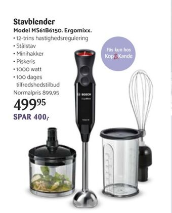 Kop & Kande Bosch stavblender tilbud