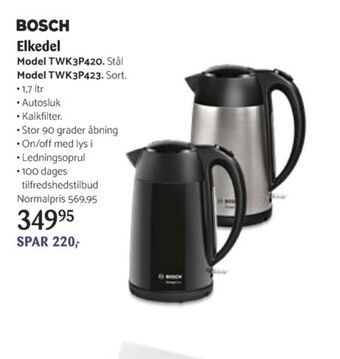Kop & Kande Bosch elkedel tilbud