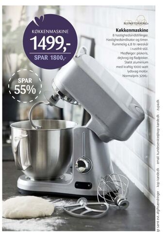 Kop & Kande Blomsterbergs køkkenmaskine tilbud