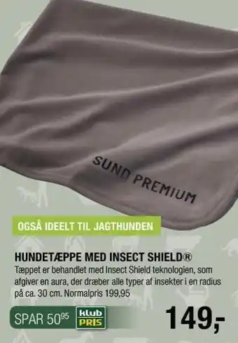 Hundetæppe med insect shield