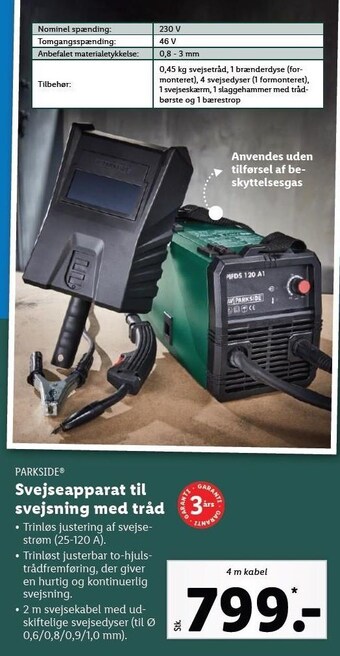 Lidl Svejseapparat til svejsning m. tråd tilbud