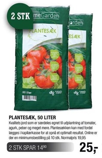 Land & Fritid Plantesæk 50 liter tilbud
