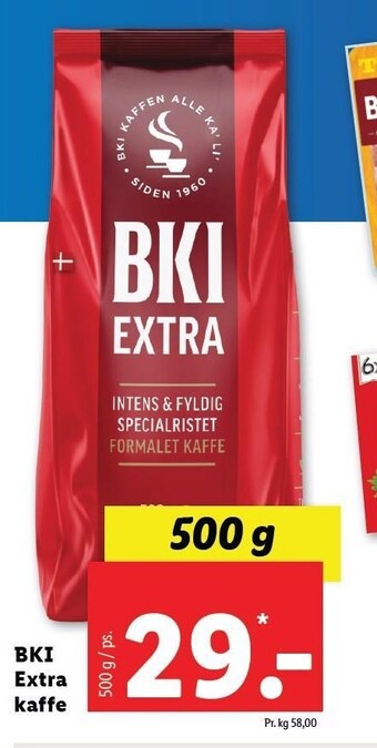 Lidl BKI Extra kaffe tilbud