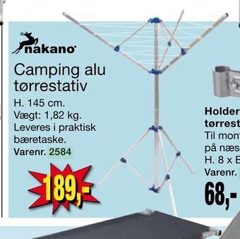 Harald Nyborg Camping alu tørrestativ tilbud
