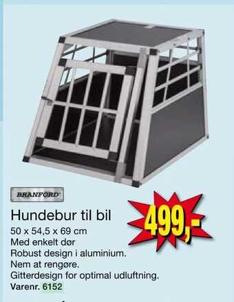 Harald Nyborg Hundebur til bil tilbud