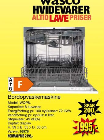 Harald Nyborg Bordopvaskemaskine tilbud