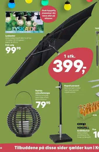 Kvickly Coop parasol tilbud
